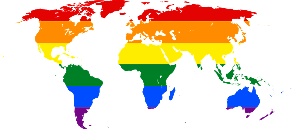 Rainbow World Map